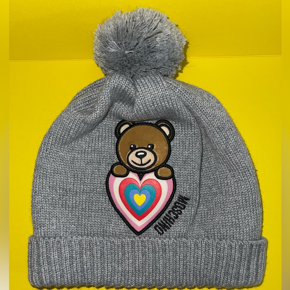 Moschino kids hat/scarf set